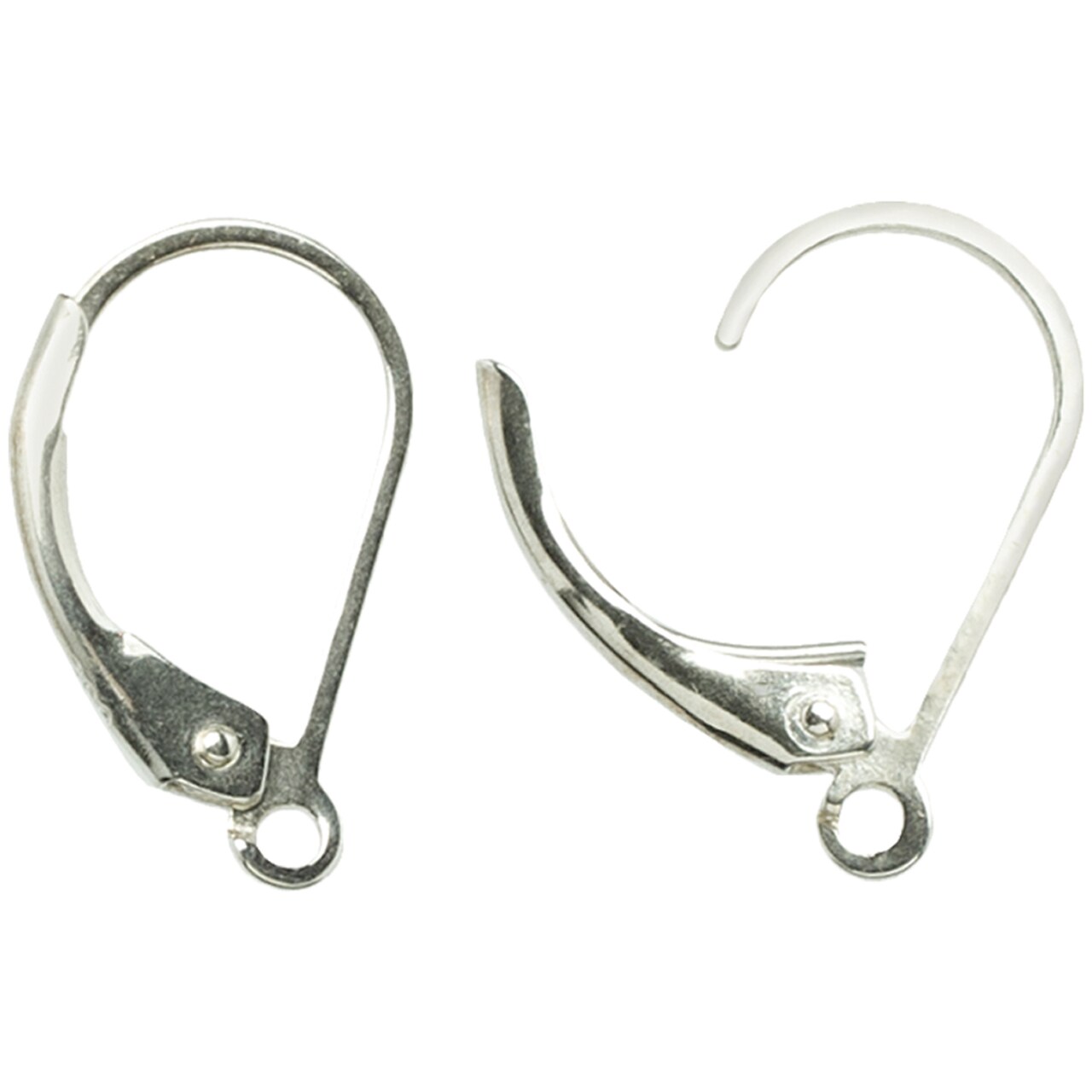 Cousin Plated Silver Elegance Metal Findings Lever Earrings 6 Pkg